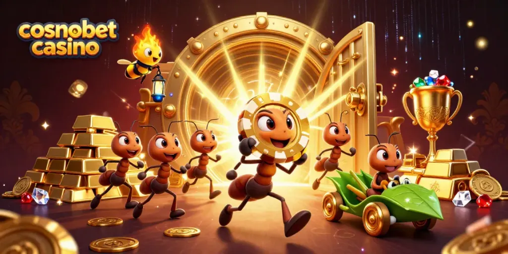 Engage in thrilling gameplay at cosmobet casino with vibrant characters in action.