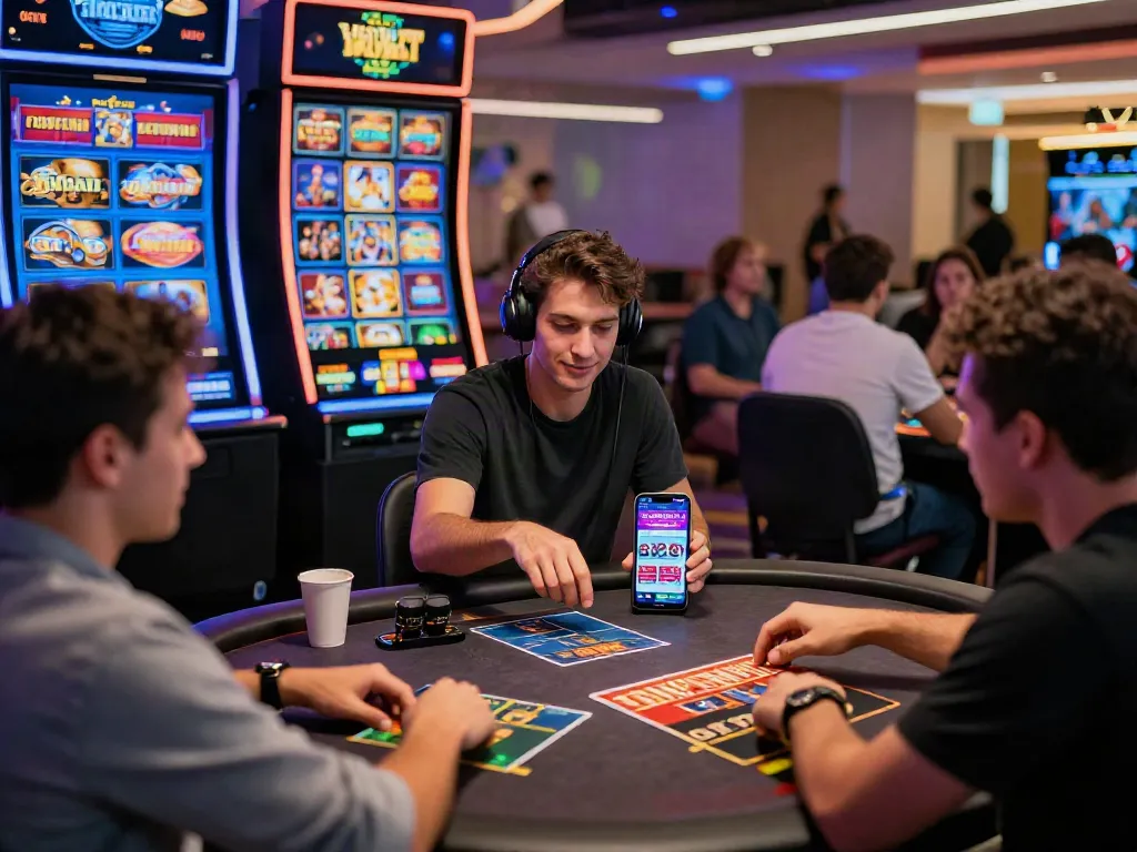 Players enjoying casinos not on GamStop with vibrant digital interfaces.