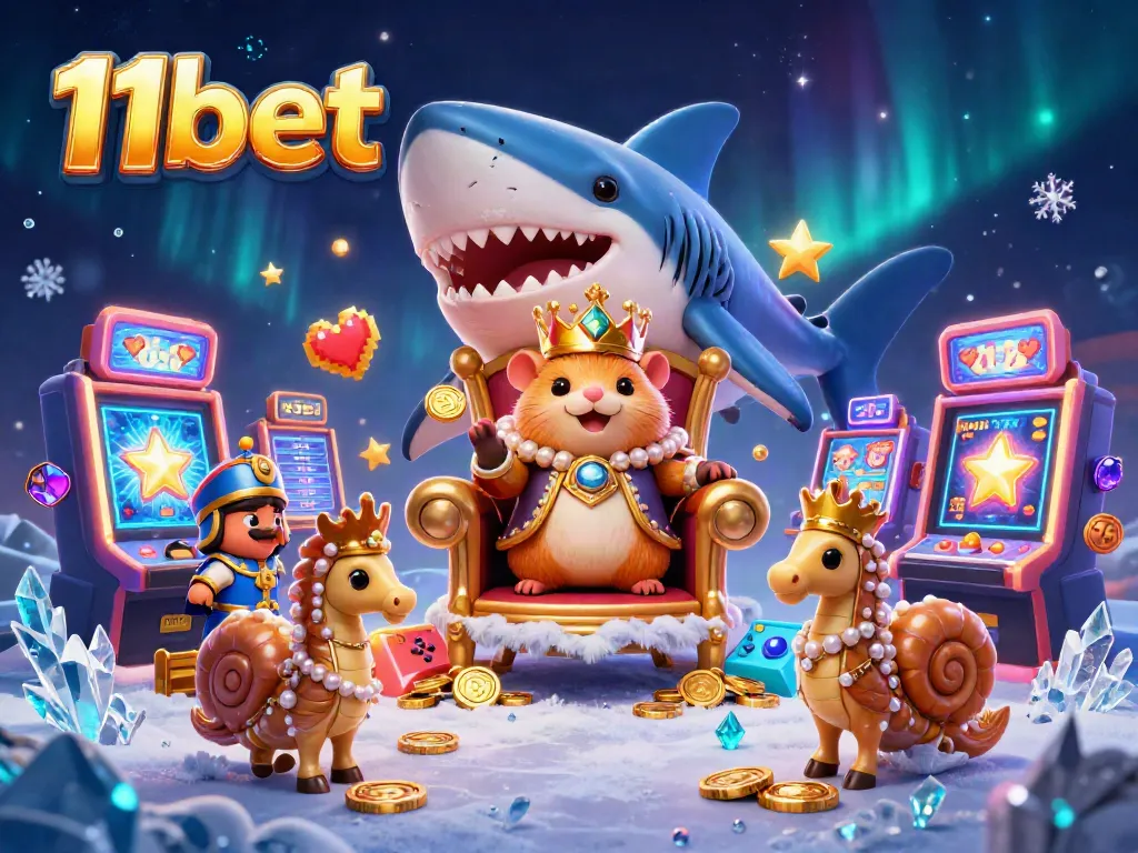 Experience thrilling action at 11bet with vibrant slot machines and a dynamic cartoon kingdom.