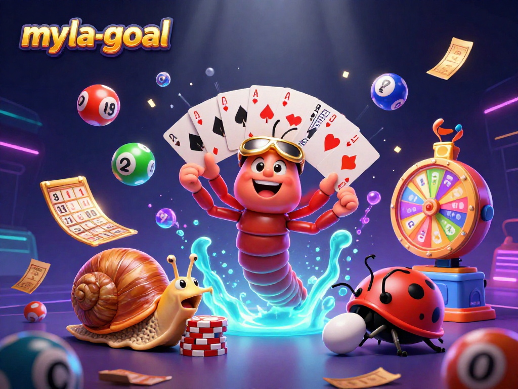 Engage in thrilling gameplay with myla-goal featuring vibrant elements like bouncing lottery balls.