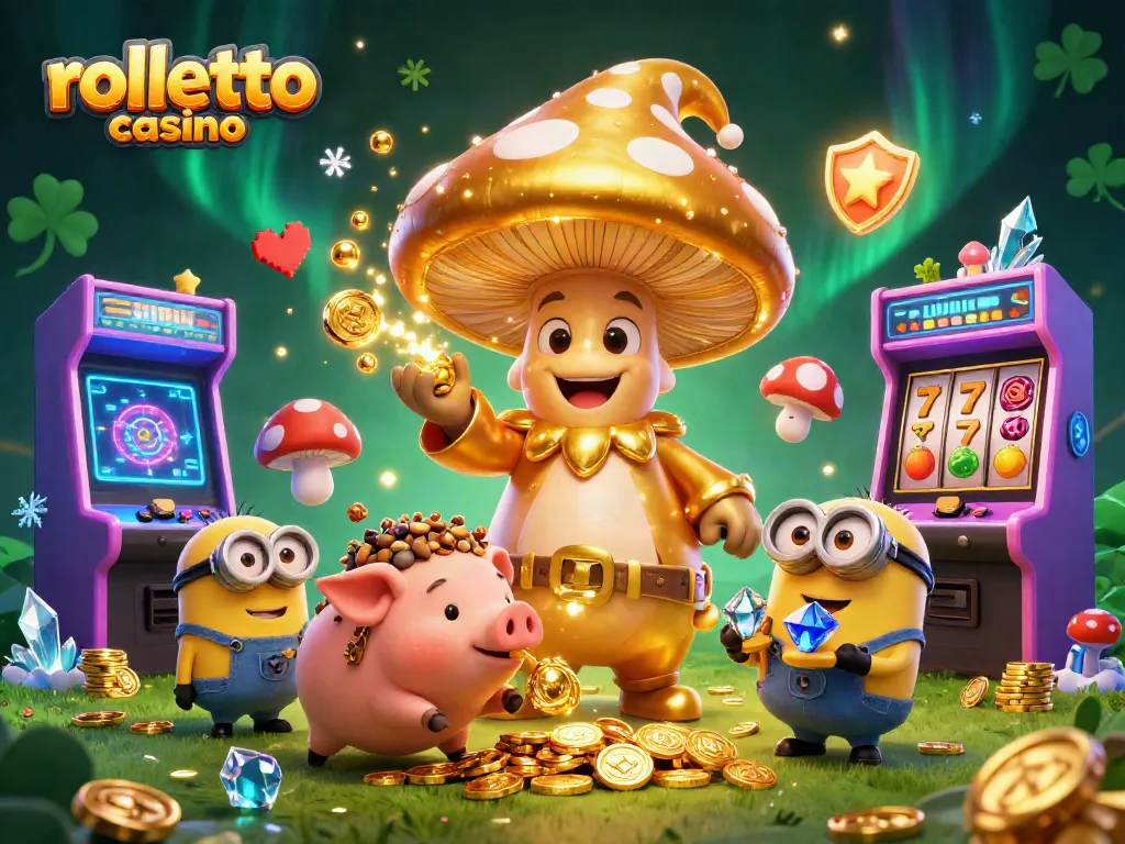 Experience the magic of rolletto casino with a golden wizard and dynamic game elements.