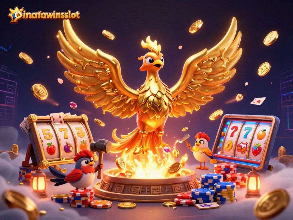 Engage with pinatawinsslot for thrilling gameplay featuring molten metal phoenix and golden slot wins