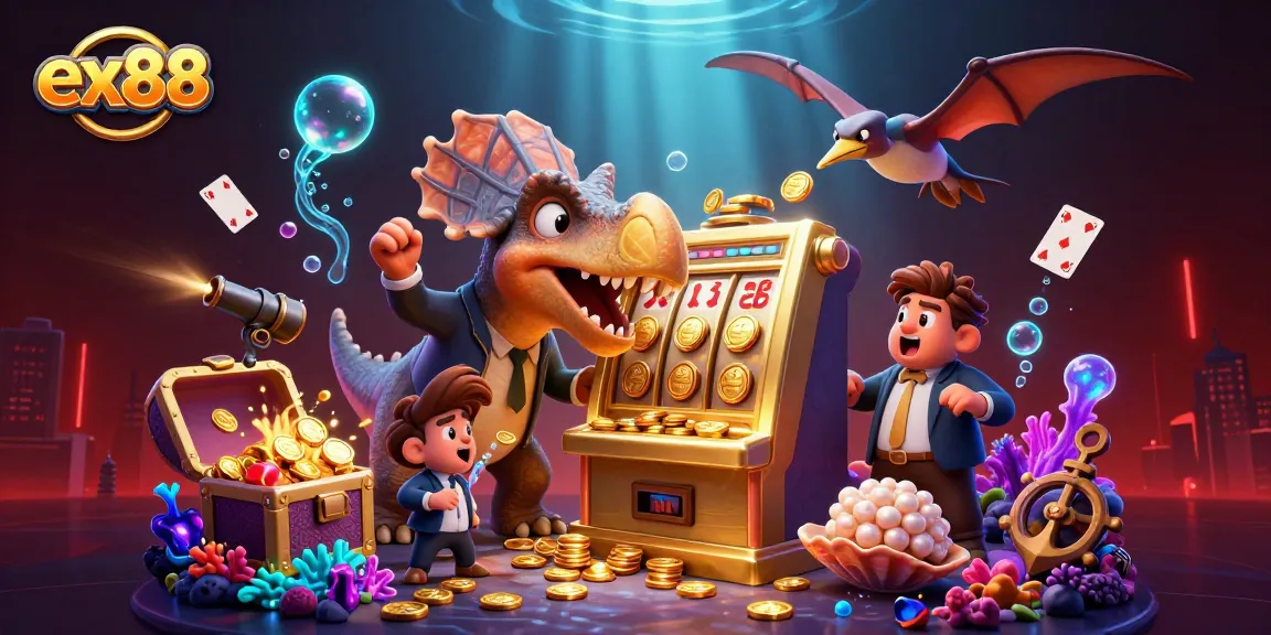 Experience the thrill of ex88 with a pachycephalosaurus jackpot and an exciting casino environment.