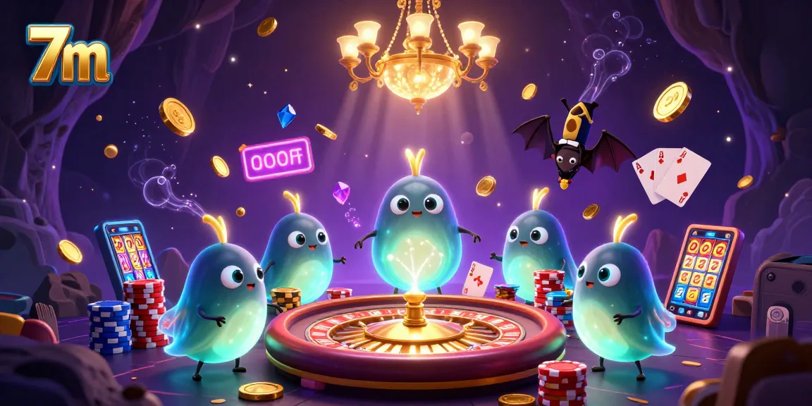 Experience riveting gameplay with 7m, featuring a vibrant cave casino illuminated by glowworms.
