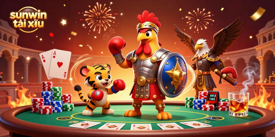 Engage in thrilling sunwin tài xỉu action with dynamic characters and rich casino elements.