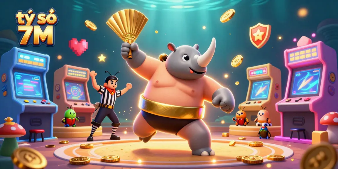 Experience thrilling action with tỷ số 7M as the rhinoceros beetle champion stomps and sends gold flying!