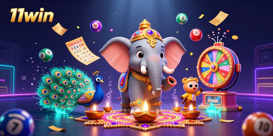 Experience thrilling moments with 11win's vibrant lottery balls and casino excitement.