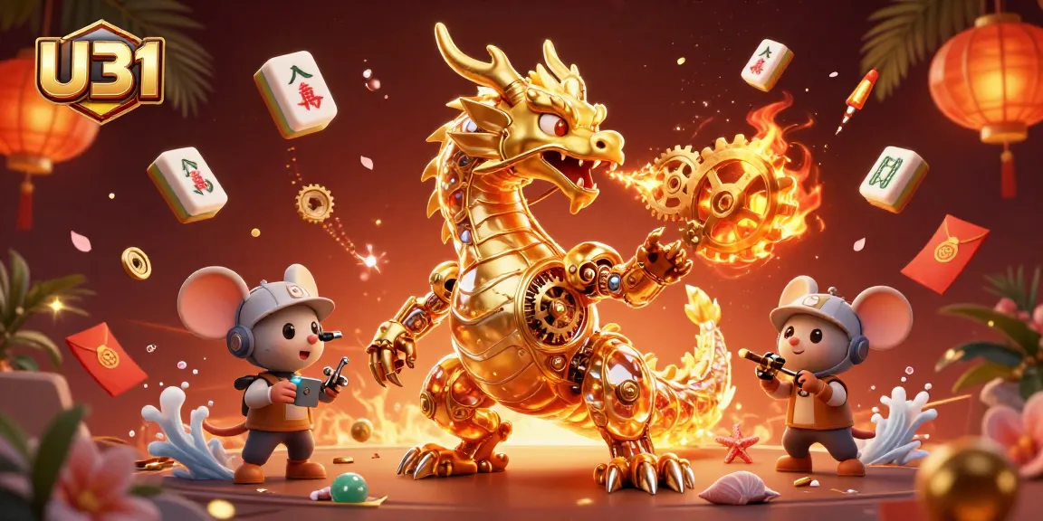 Engage in thrilling gameplay at U31, where a golden dragon unleashes jackpot excitement with every spin!