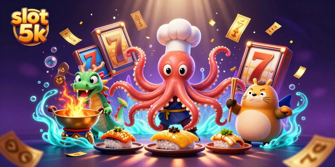 Engage in thrilling gameplay with slot 5k, featuring a dynamic 3D scene of characters and exciting casino elements.