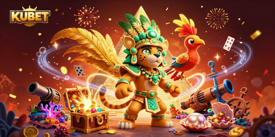 Explore rich online gaming with KUBET featuring vibrant characters and casino elements.